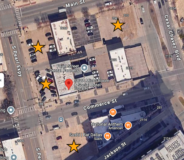 Parking In Downtown Dallas SOVA Micro Room And Social Hotel